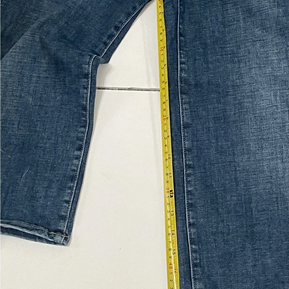 NYMJ Lift & Tuck Capri Blue Denim Jeans wide Leg sz 2 - Picture 5 of 6